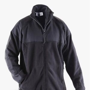 US Military Men's Black Polartec Fleece Jacket